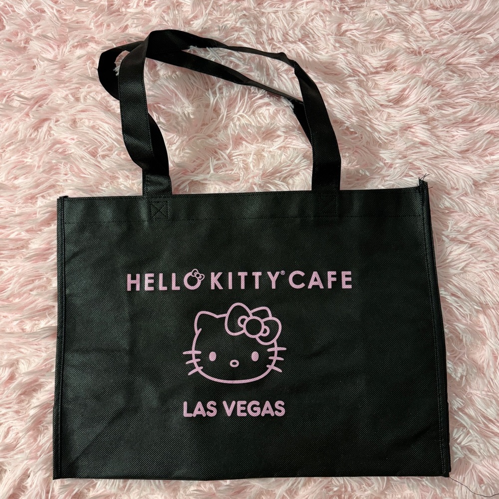 🖤Hello Kitty Cafe - Las Vegas Reusable Tote Brand New - Never Used (Black)